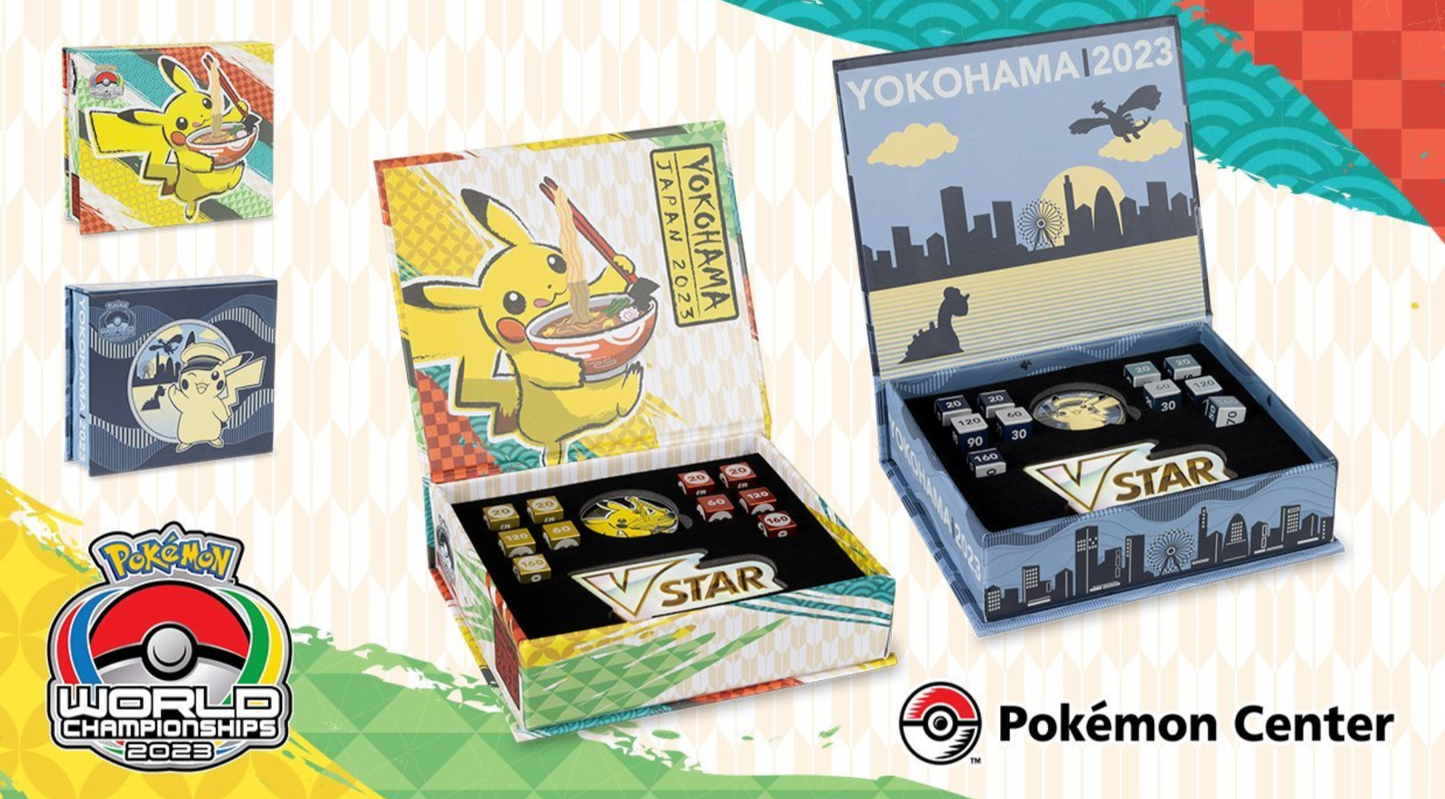 Pokemon Card game | World Championship WCS 2023 Yokohama Damage Counter Coin Dice Marker Set