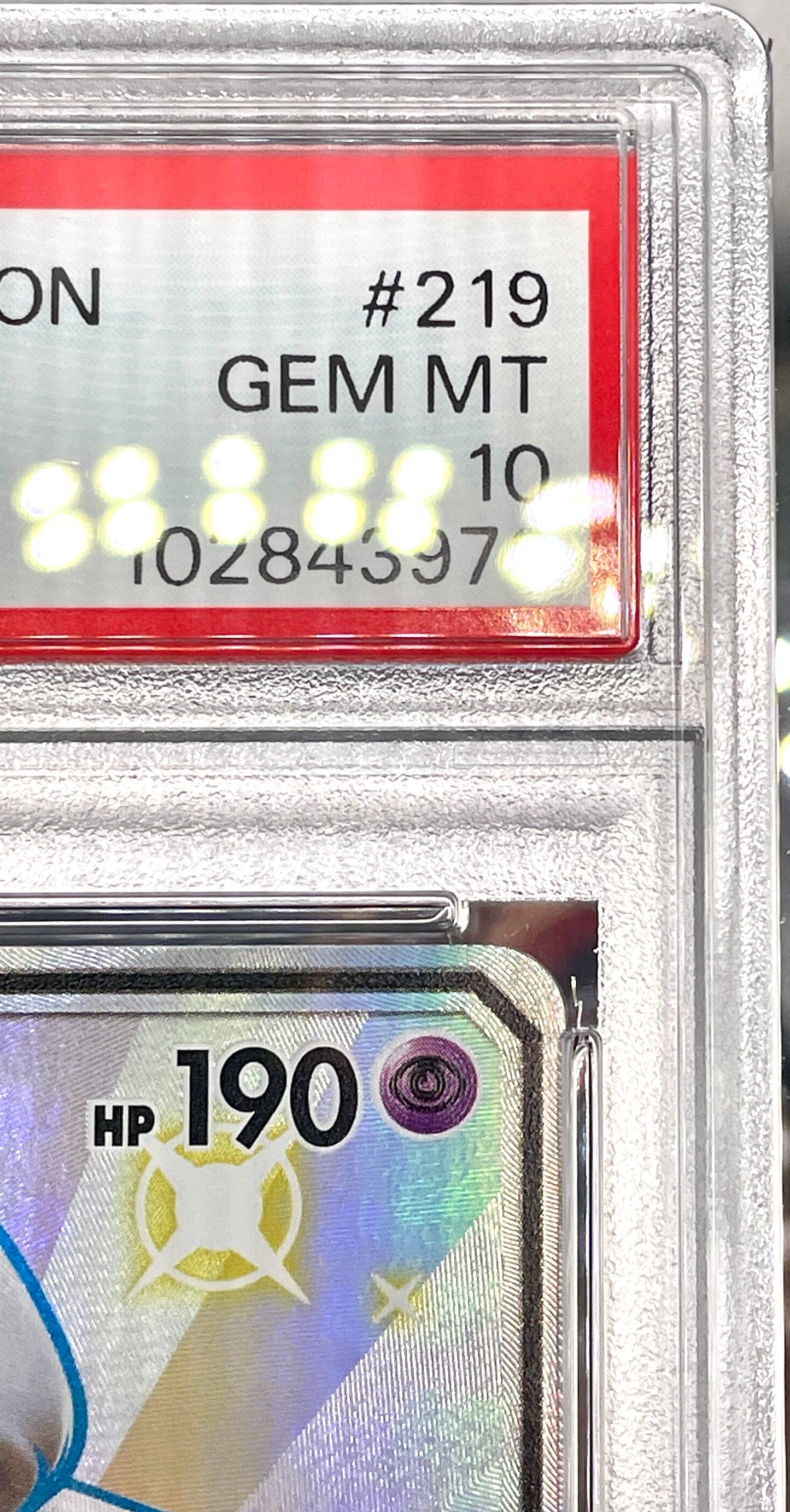 PSA 10 POKEMON MEWTWO GX 219/150