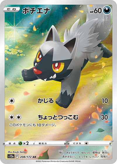 {208/172}Poochyena AR | Japanese Pokemon Single Card