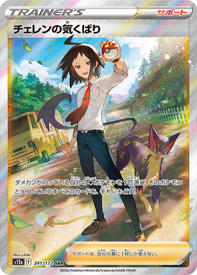 {241/172}Cheren's Care SAR | Japanese Pokemon Single Card