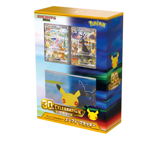 ［Pre-order］Pokemon Card Game Japanese 30th CELEBRATION Premium Deck Set Espeon & Umbreon