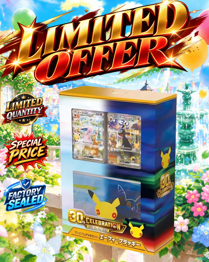 【Limited offer】Pokemon Card Game Japanese 30th CELEBRATION Premium Deck Set Espeon & Umbreon