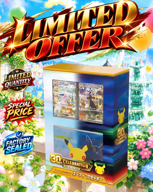 【Limited offer】Pokemon Card Game Japanese 30th CELEBRATION Premium Deck Set Espeon & Umbreon