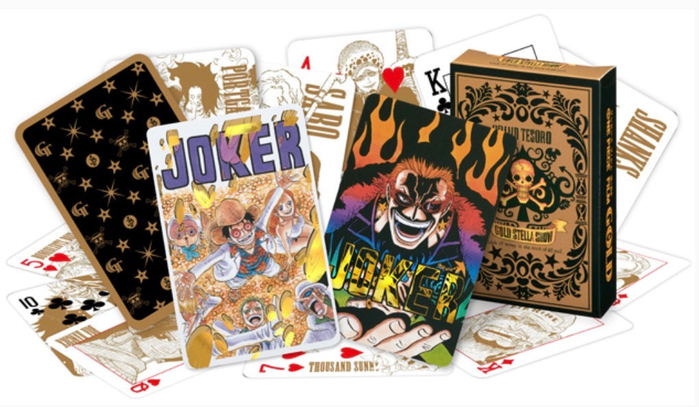 ONE PIECE FILM GOLD 2016 Japan Movie Exclusive Playing Cards 54-Card Deck Sealed