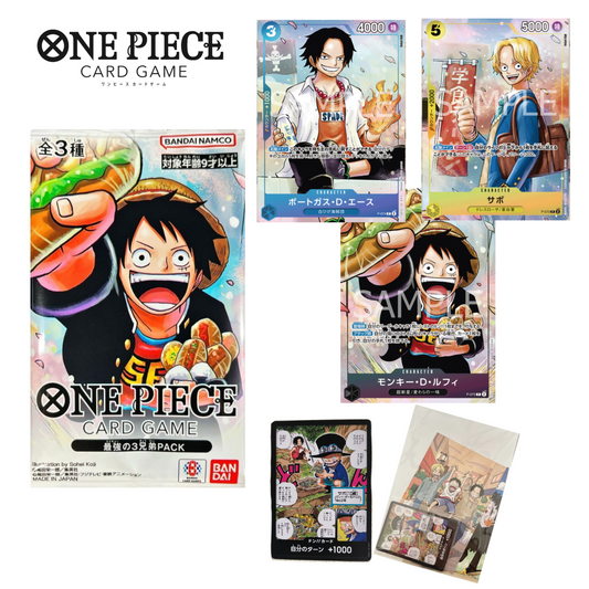 The Strongest Three Brothers Pack One Piece Saikyo Jump Promo & Don Cards