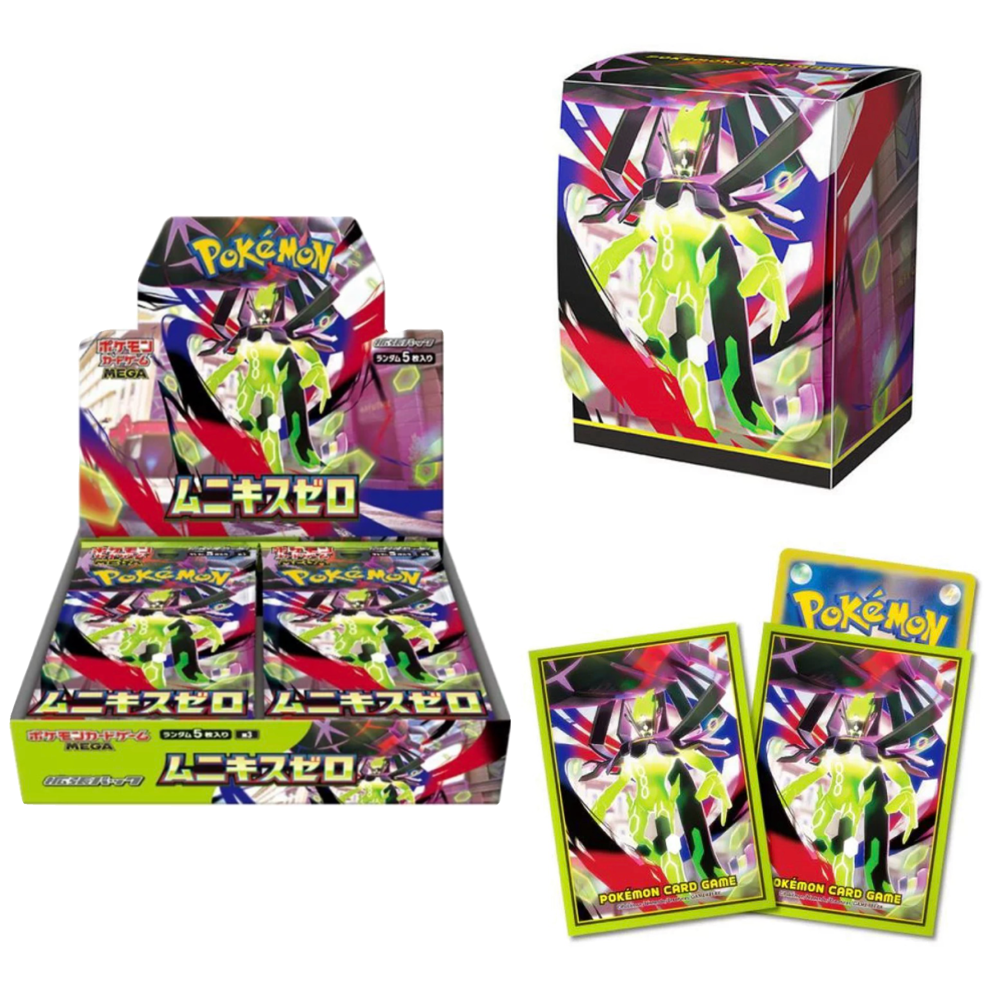 Munikis Zero (M3) & Deck Case & Card Sleeves Set Japanese Pokemon