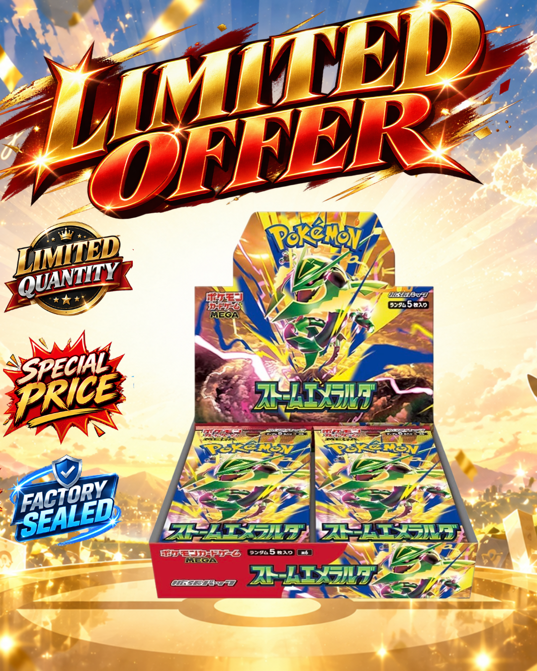 【Limited offer】Pokemon Card Game Japanese Storm Emeralda(M6)