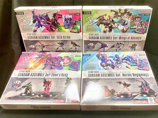 Gundam Card Game Start Deck ST01A ST02A ST03A ST04A Gundam Assemble Set japanese