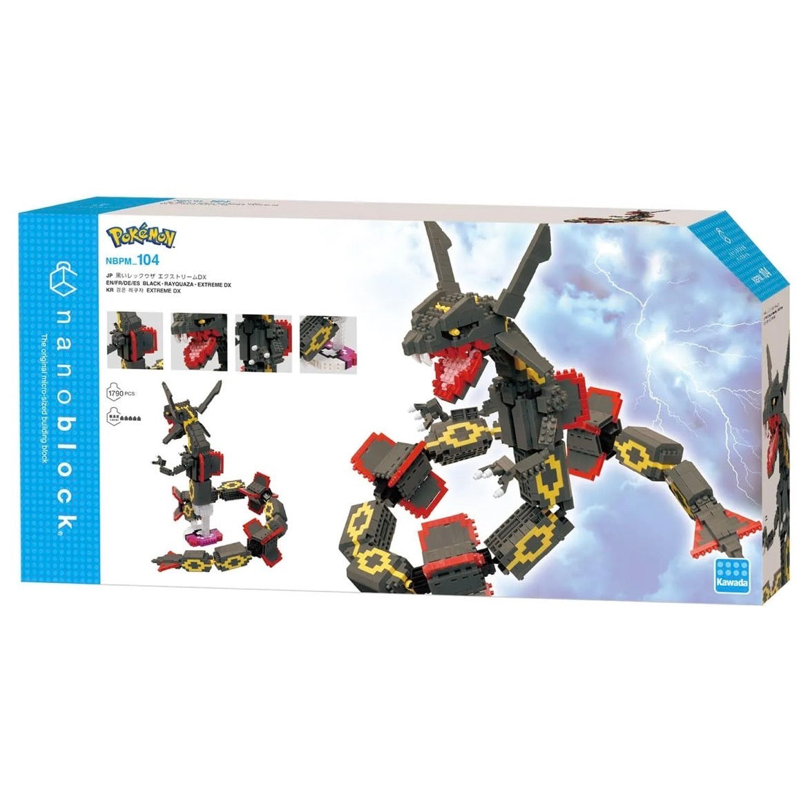 Nanoblock Pokemon ｜Black Rayquaza Extreme DX Japanese