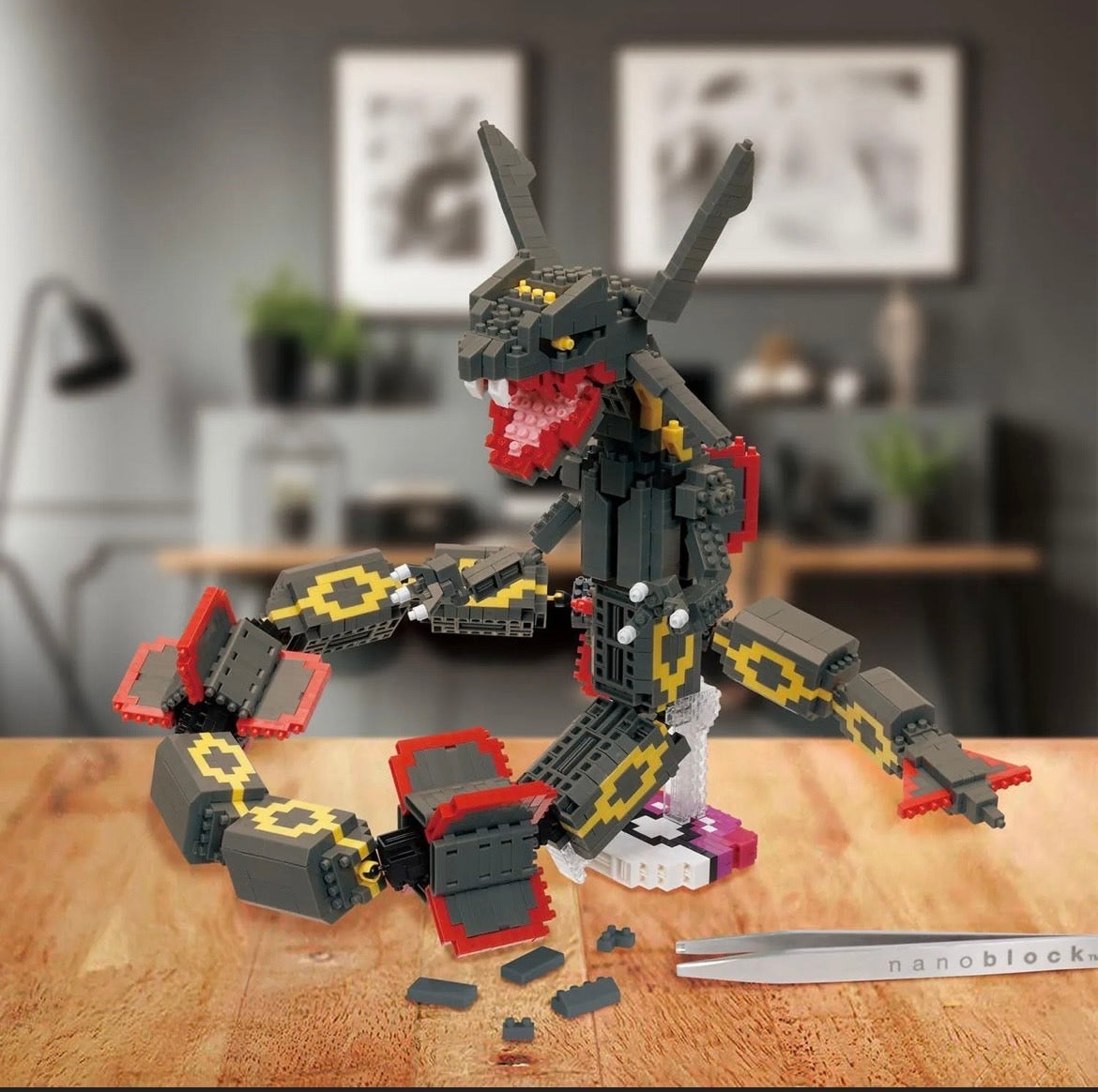 Nanoblock Pokemon ｜Black Rayquaza Extreme DX Japanese