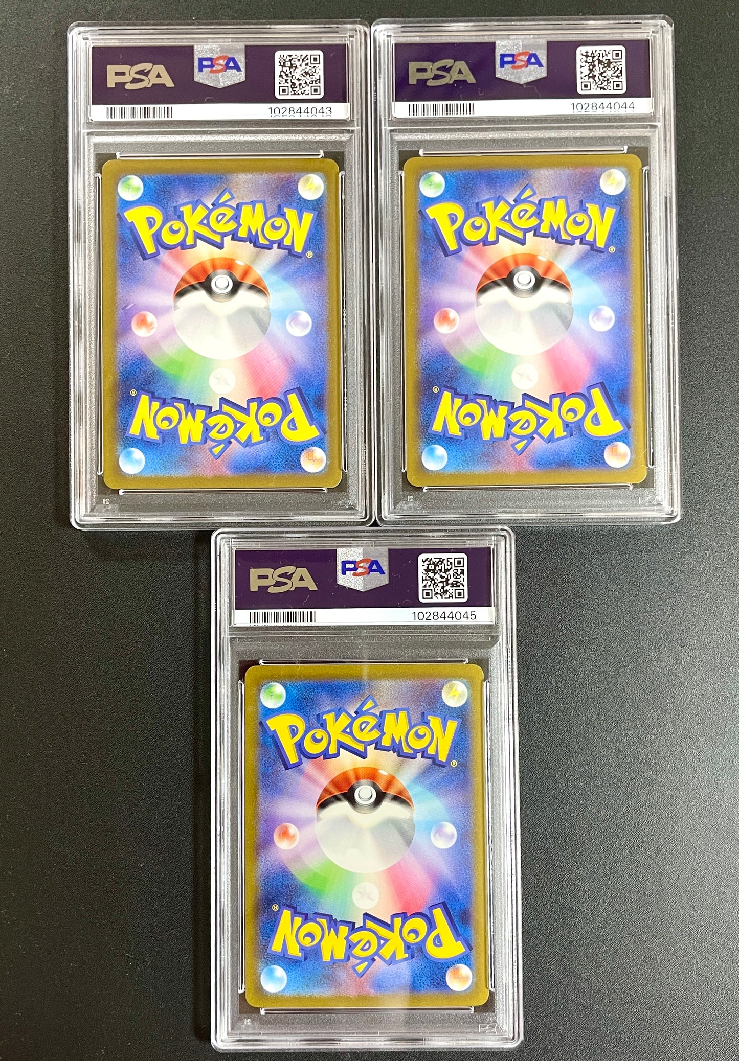 PSA 10 POKEMON Sequential Numbers SET 168,169,201/165,